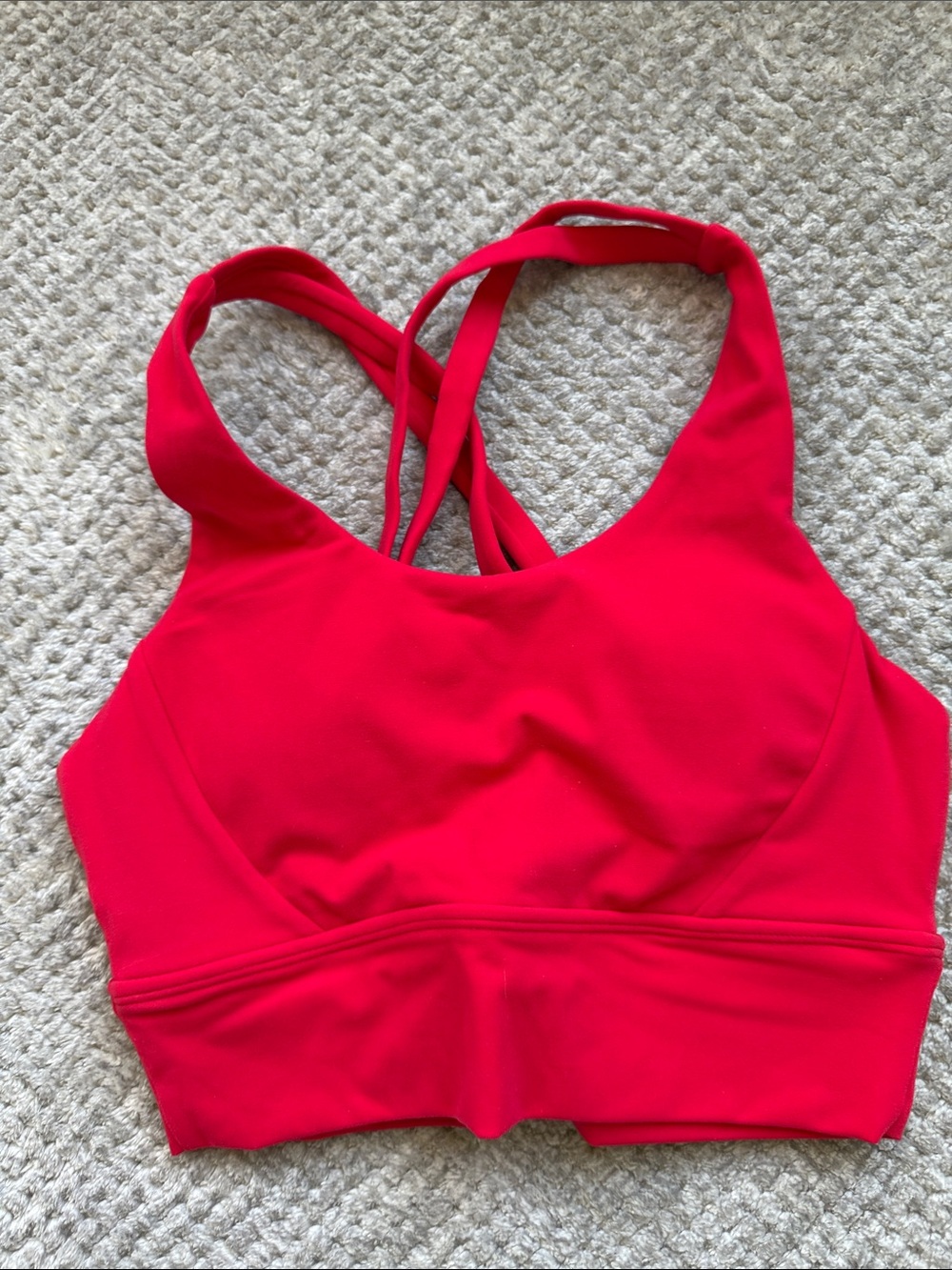 BuffBunny Red Strappy Sports Bralette